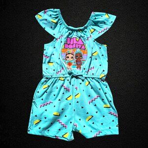 Primark- Girls Summer Pull-on Rompers- LOL Surprise Print- Size 3T